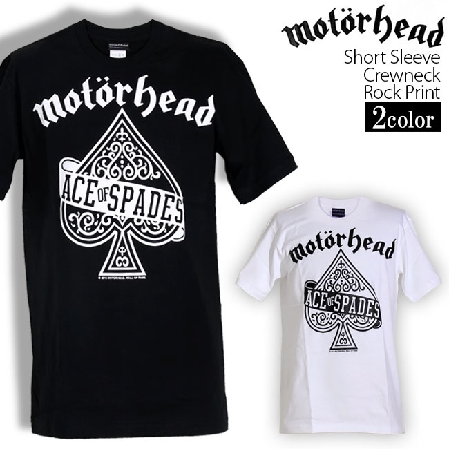 Motorhead Tシャツ モーターヘッド ロックTシャツ バンドTシャツ 半袖 メンズ レディース かっこいい バンT ロックT バンドT ダンス ロック パンク 大きいサイズ 綿 黒 白 ブラック ホワイト M L XL 春 夏 おしゃれ Tシャツ ファッション