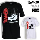 Rancid Tシャツ ランシド ロックTシャツ バンドTシャツ 半袖 メンズ レディース かっこいい バンT ロックT バンドT ダンス ロック パンク 大きいサイズ 綿 黒 白 ブラック ホワイト M L XL 春 夏 おしゃれ Tシャツ ファッション