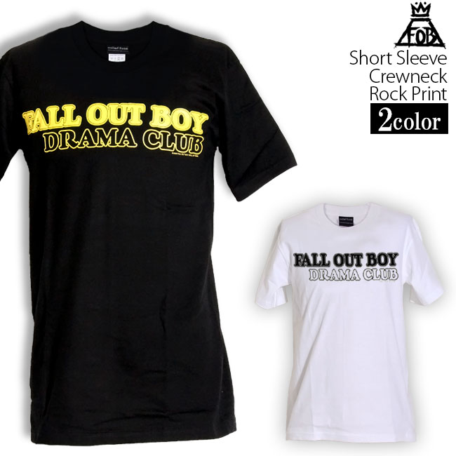 Fall Out Boy Tシャツ フォールアウトボーイ ロックTシャツ バンドTシャツ 半袖 メンズ レディース かっこいい バンT ロックT バンドT ダンス ロック パンク 大きいサイズ 綿 黒 白 ブラック ホワイト M L XL 春 夏 おしゃれ Tシャツ ファッション