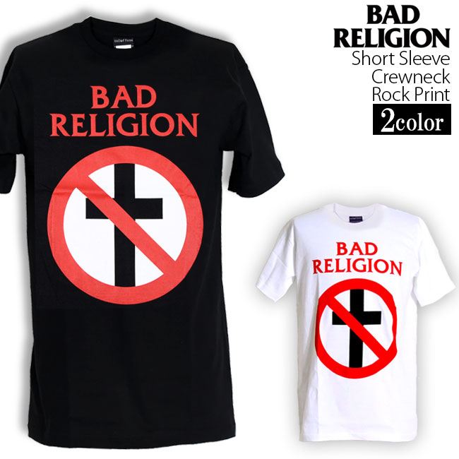 Bad Religion Tシャツ バッドレリジョン ロックTシャツ バンドTシャツ 半袖 メンズ レディース かっこいい バンT ロックT バンドT ダンス ロック パンク 大きいサイズ 綿 黒 白 ブラック ホワイト M L XL 春 夏 おしゃれ Tシャツ ファッション