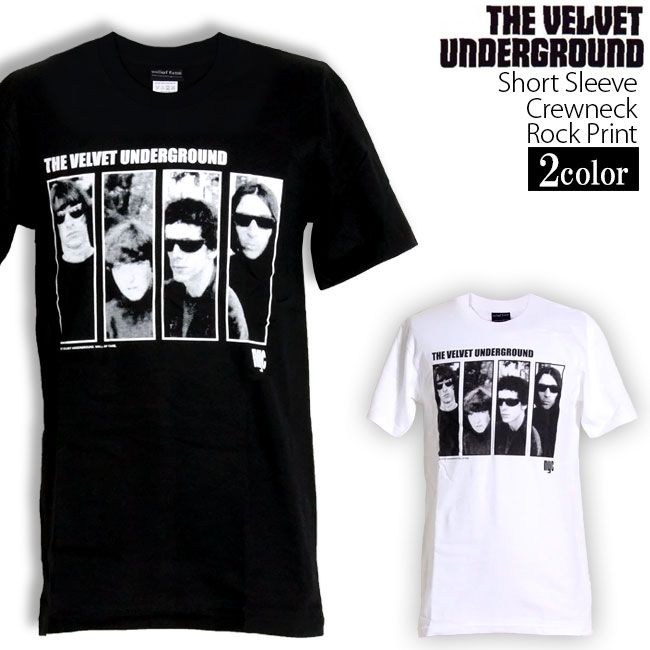 The Velvet Underground Tシャツ ヴェルヴェットアンダーグラウンド ロックTシャツ バンドTシャツ メンズ レディース パロディ Tシャツ おもしろ ロゴ 衣装 ダンス ミュージック ファッション ブラック ホワイト 黒 白 コットン 綿 100% 春夏 夏物 おしゃれ