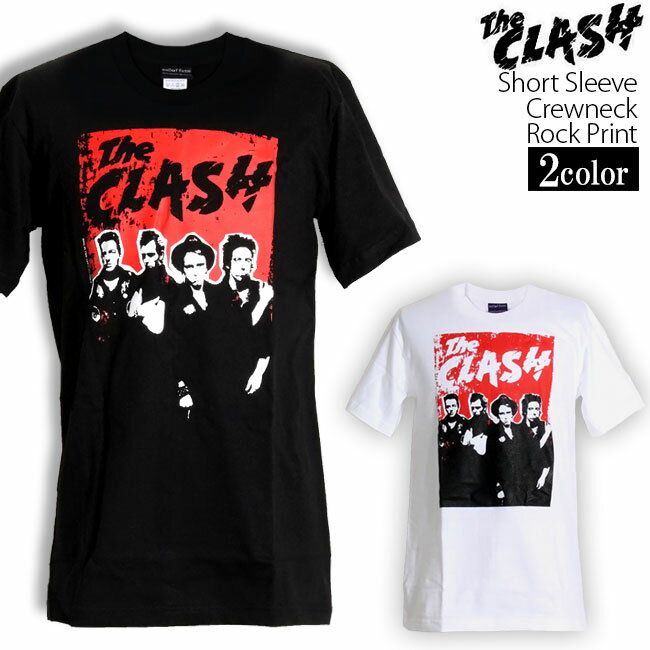 The Clash Tシャツ ザ クラッシュ ロックTシャツ バンドTシャツ 半袖 メンズ レディース かっこいい バンT ロックT バンドT ダンス ロック パンク 大きいサイズ 綿 黒 白 ブラック ホワイト M L XL 春 夏 おしゃれ Tシャツ ファッション