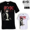 AC/DC Tシャツ エーシーディーシー ロックTシャツ バンドTシャツ 半袖 メンズ レディース かっこいい バンT ロックT バンドT ダンス ロック パンク 大きいサイズ 綿 黒 白 ブラック ホワイト M L XL 春 夏 おしゃれ Tシャツ ファッション