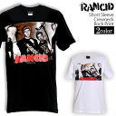 Rancid Tシャツ ランシド ロックTシャツ バンドTシャツ 半袖 メンズ レディース かっこいい バンT ロックT バンドT ダンス ロック パンク 大きいサイズ 綿 黒 白 ブラック ホワイト M L XL 春 夏 おしゃれ Tシャツ ファッション