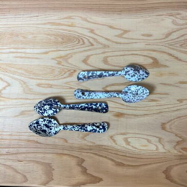 ホーロー 食器 琺瑯 スプーン 4点 セット クロウキャニオン ホーム Crow Canyon Home SPOON S サイズ D49 15cm キャンプ 柄 マーブル 模様 アウトドア BBQ 韓国 インテリア 北欧 アメリカ 雑貨 ギフト 誕生日 プレゼント 【国内正規品】