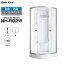 【大特価SALE開催中】 シャワーユニット 置き型 NH-R02W-0 W900×D900×H2110 半透明 目隠し スライドド..