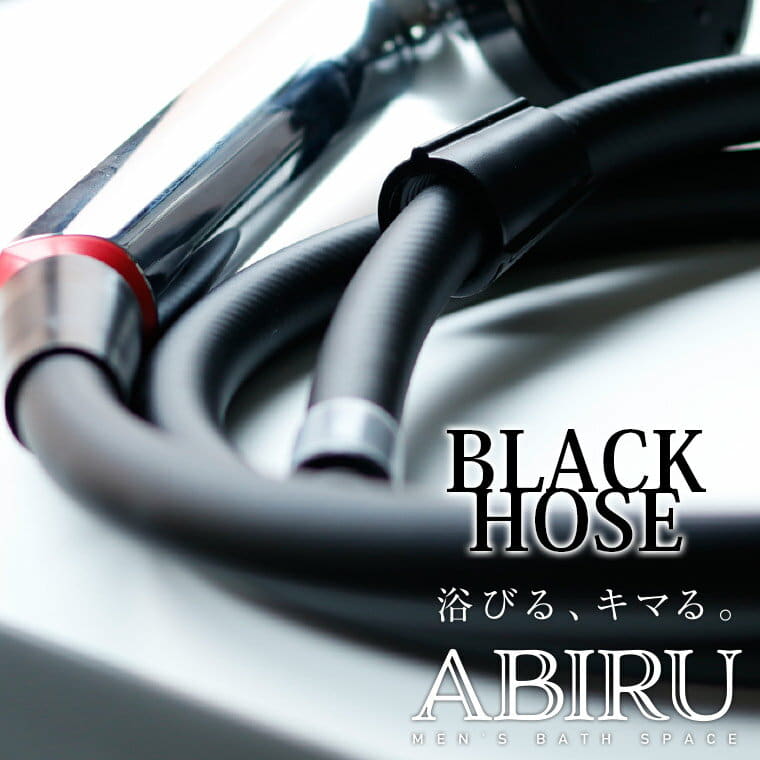 シャワーホース「ABIRU」ブラックシャワーホース（1.6m）[PS30-864TXB-MD]【日本製 三栄水栓 サンエイ SANEI おしゃれ お風呂 男性 ギフト 新生活】【あす楽】 新生活