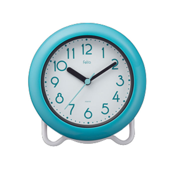 防滴バスクロック/バブルコート(ブルー)【バスグッズ 半身浴 時計 防水 風呂 防滴 浴室 お風呂時計 バスクロック 時間 シャワー飛沫 ギフト おしゃれ かわ...