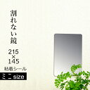 《 割れないミラーミニ 》 樹脂ミラー PM-10 215×145×5mm 耐衝撃 軽量 取付簡単 DIY 割れない鏡 東プレ