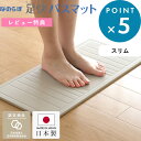 ノンアスベスト 日本製 珪藻土バスマット 《 なのらぼ足快バスマット スリム ストライプ 》 安心 安全 国産 珪藻土 珪藻土マット 四角 大きい お祝い 誕生...