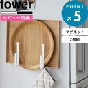 [特典付き] キッチン収納 《 マグネットキッチントレーホルダー タワー 2個組 》 tower ホ ...