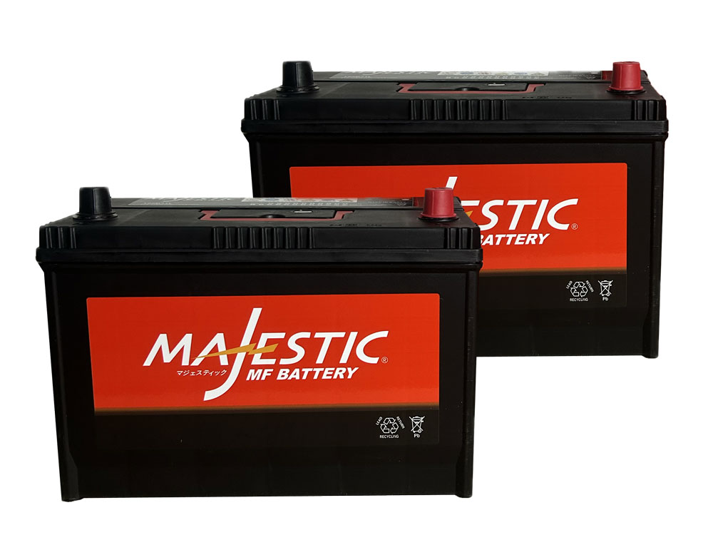 【MAJESTIC】マジェスティック　バッテリー　125D31L《お得な2個セット》 充電制御車対応　メンテナンスフリー (95D31L, 100D31L, 105D31L, 110D31L, 115D31L, 120D31L, 125D31L 互換)