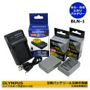 【あす楽対応】オリンパス BLN-1 互換バッテリー 2個と 互換USB充電器 1個の3点セットOM-D E-M1 / OM-D E-M5 / OM-D E-M5 Mark II / PEN E-P5 / PEN-F （残量表示可能）