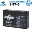 【在庫あり 即納】SN7-6【初期補充電済】■純正品と完全互換【安心の動作確認済み製品】■RE7-6,PE6V7.2,PXL06090,LC-R067R2PG1,LC-R067R2J1,LC-R067R2CH1,3-FM-7対応■スーパーナット【あす楽】【安心保証付き】【新品 産業用鉛電池】