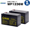 WP1236W【お得！2個セット】（産業用鉛蓄電池）【サイクルバッテリー】【新品】■■LONG【長寿命・保証書付き】Smart-UPS 750 など対応