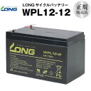 WPL12-12【WP12-12上位グレード】（産業用鉛蓄電池）【サイクルバッテリー】【新品】NP12-12 互換 12V 12Ah■■LONG【長寿命・保証書付き】UPS 無停電電源装置 各種通信機器 防災 防犯 システム機器 など対応 その1