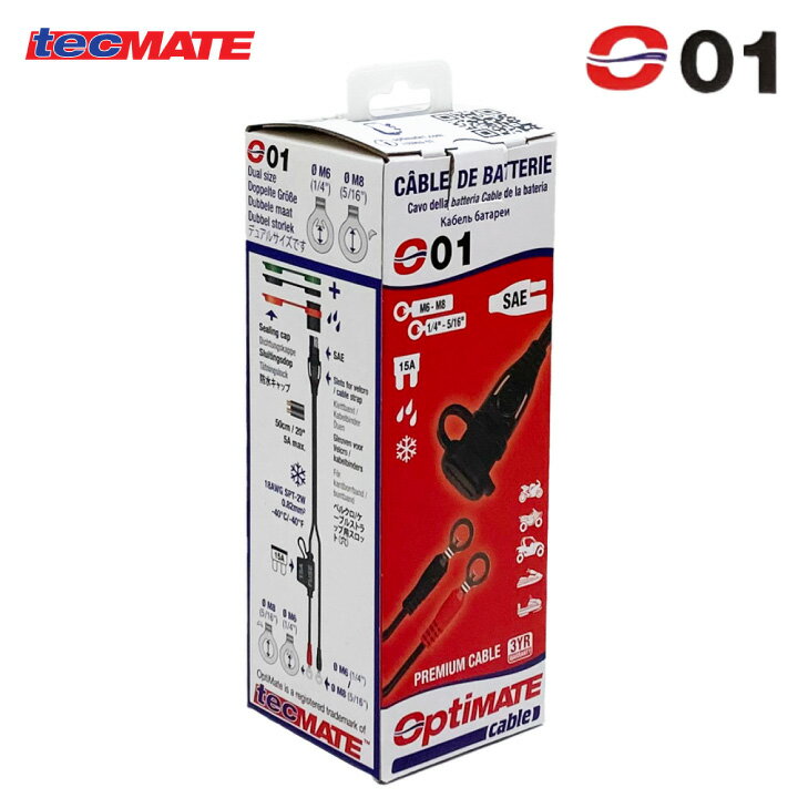 TECMATE (ƥåᥤ) OptiMATE O-01 ξ¦֥ BATTERY LEAD ɿ 5A ץƥᥤ