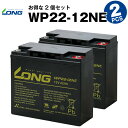 WP22-12NE【お得！2個セット】（産業用鉛蓄電池）【サイクルバッテリー】WP22-12N互換【新品】■■LONG【長寿命 保証書付き】UPS 電動バイク セニアカー 電動リール など対応