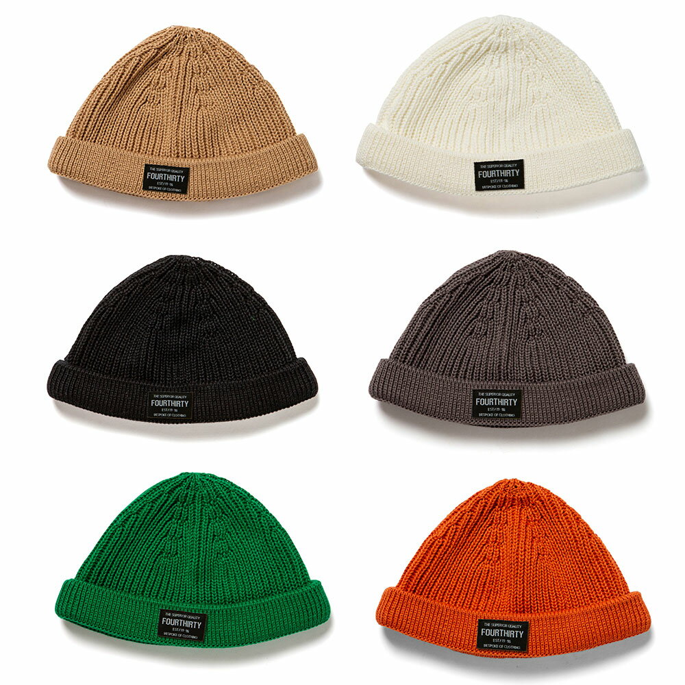 430 FOURTHIRTY フォーサーティー CA SHORT BEANIE 22-162 2022年8月入荷先行予約 ニット ビーニー 帽子 メンズ ブランド ストリート BMX 通販