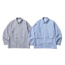 Liberaiders リベレイダース COOLMAX STRIPE SHIRT 701012401 サッカーストライプシャツ 長袖 コーチジャケット風 サスティナブル