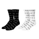 【2倍ポイント】HUF ハフ FUCK IT SOCKS SK00420SP24 ハイソックス クルーソックス 靴下 ロゴ デザイン アートワーク シンプル ストリート