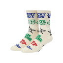 【2倍ポイント】HUF ハフ LUCKY CREW SOCKS SK00881SP25 ハイソックス 靴下 総柄 ビリヤード カジノ ストリート スケーター カジュアル
