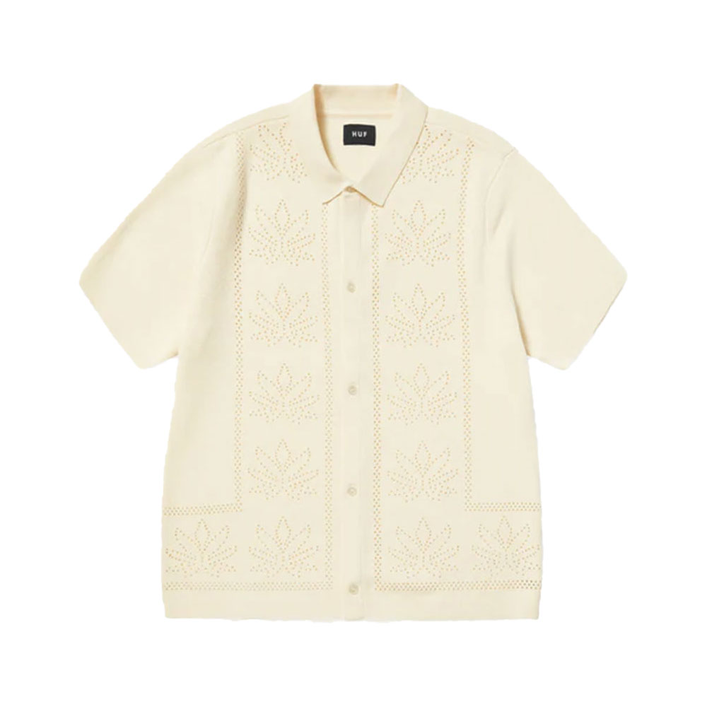 HUF ϥ PLANTLIFE PERFORATED KNIT TOP KN00545SU25 ˥åȥȥåץ  ȥ ʪ ȥ꡼ 奢