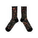 APPLEBUM アップルバム “Babylon view” Socks 2511003 ハイソックス 靴下 夜景柄 ブランドロゴ ワンポイント 吸水性 ストリート