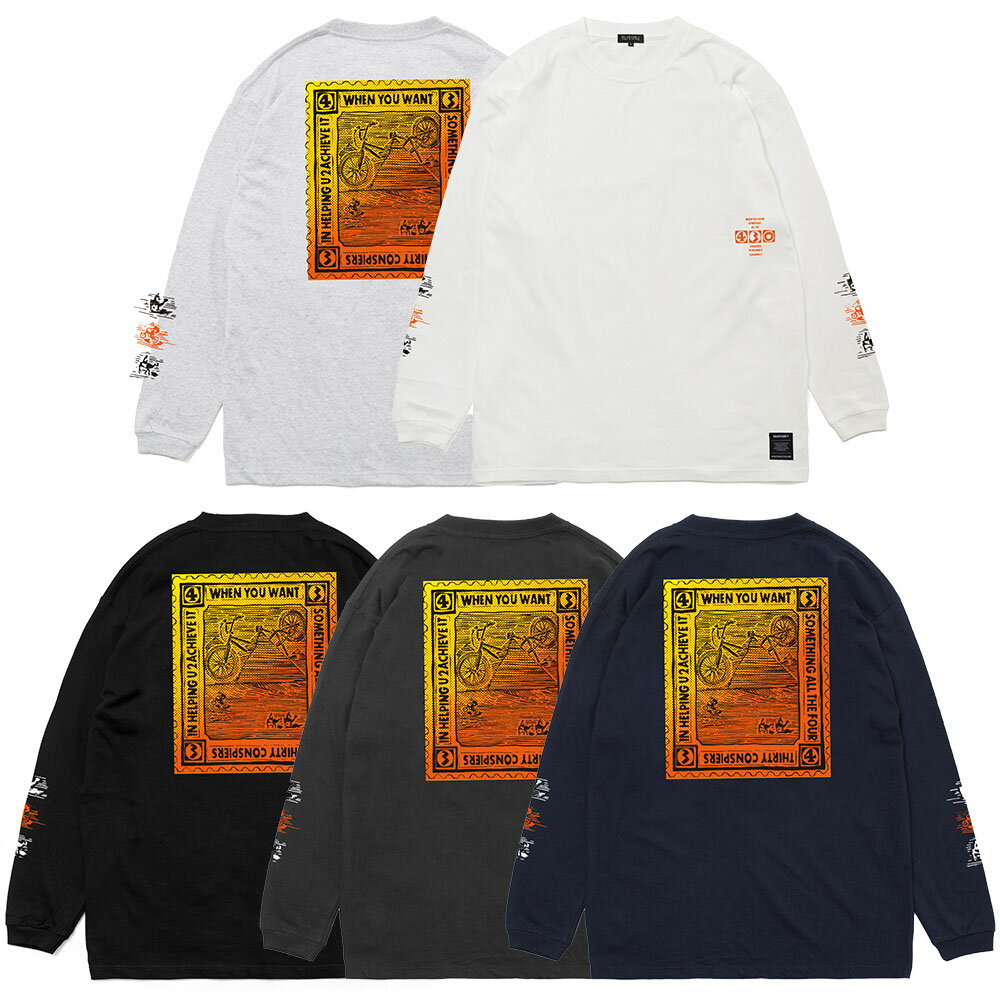 430 FOURTHIRTY フォーサーティー AF "MX PYRAMID" L/S TEE 25-067 2025年2月入荷先行予約 ロンT ロングスリーブ 長袖