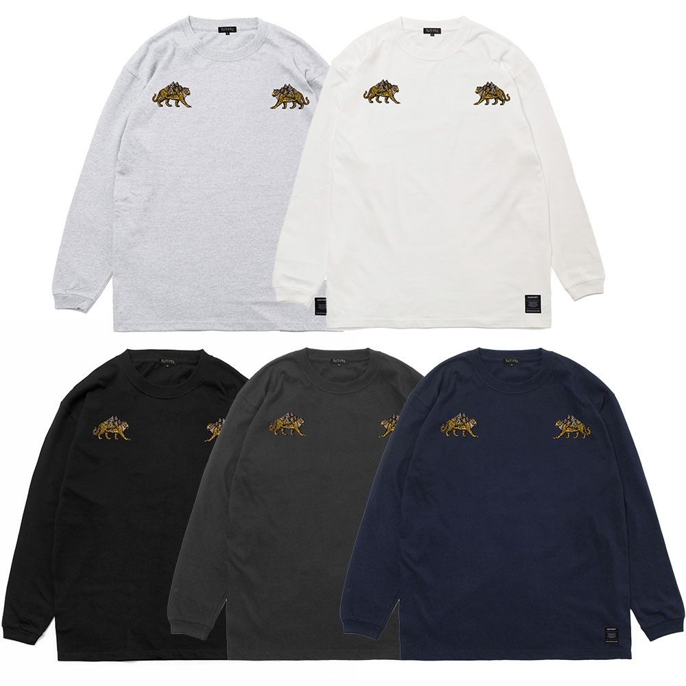 430 FOURTHIRTY フォーサーティー AF "MOUNT TIGER" EMB L/S TEE 25-128 2025年7月入荷先行予約 ロンT 長袖