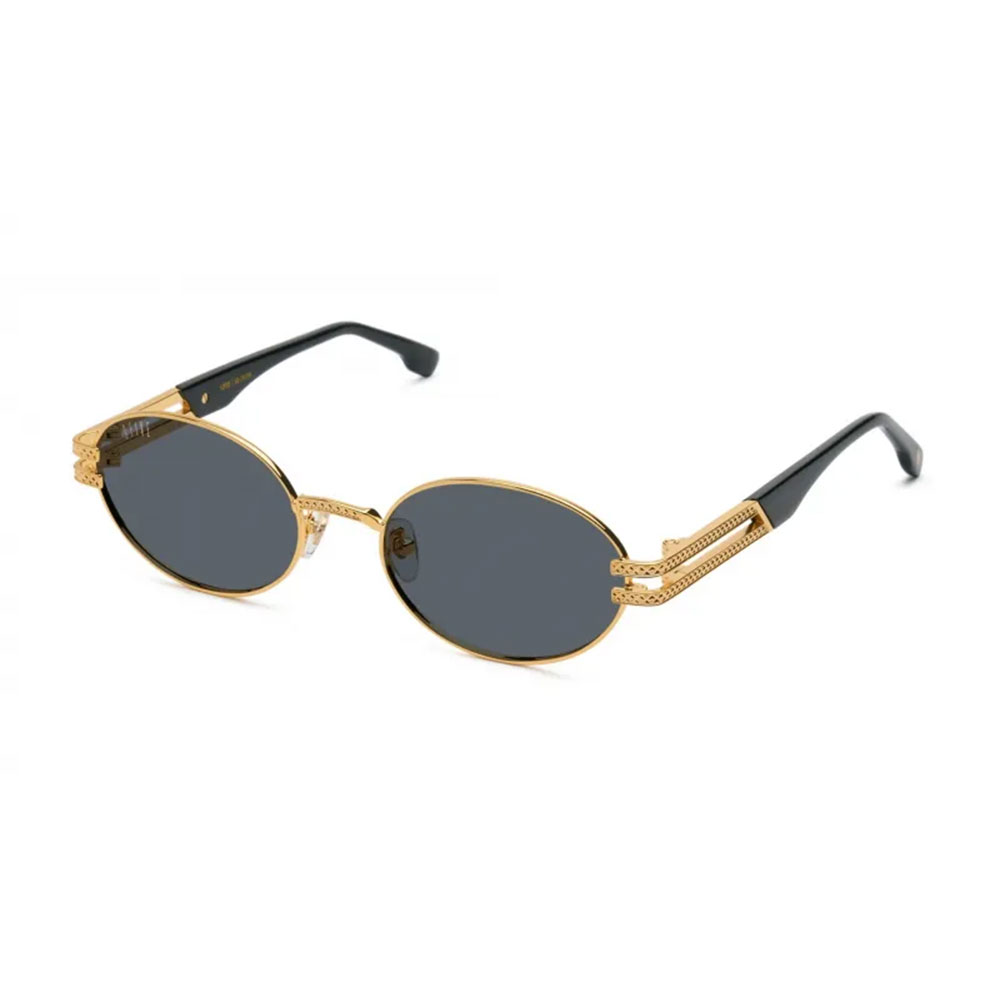 【2倍ポイント】9FIVE / nine five （ナインファイブ） 9five LOTUS Black & 24k Gold Sunglasses サングラス メガネ