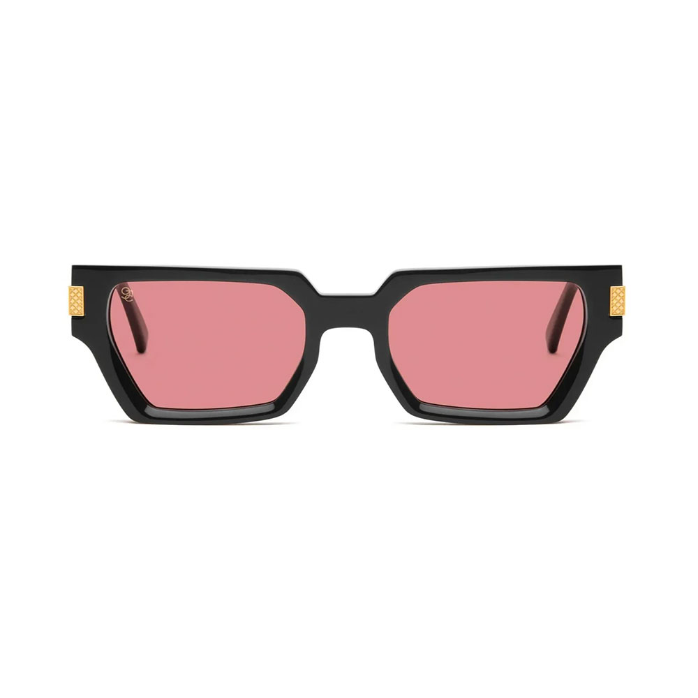 【2倍ポイント】9FIVE / nine five （ナインファイブ）9five LOCKS Black & 24k Gold Pink Sunglasses サングラス メガネ 3