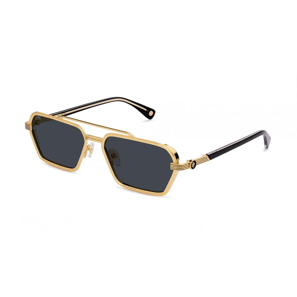 【2倍ポイント】9FIVE / nine five ナインファイブ 9five REIGN Black & 24k Gold Sunglasses サングラス メガネ 高級感