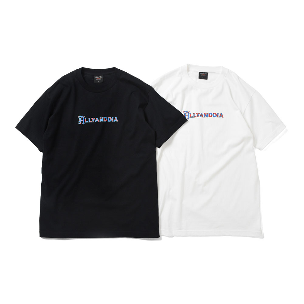 ALLY&DIA アリーアンドダイア STAIND GLASS LOGO S/S TEE AD22SS008 Tシャツ 半袖 メンズ ブランド ストリート ストリート系 デザイン おしゃれ