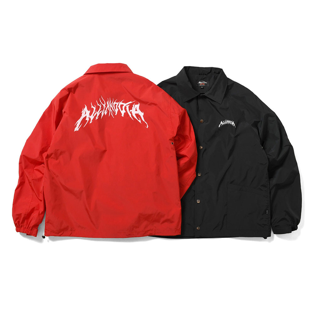 ALLY&DIA アリーアンドダイア LOGO COACH JACKET AD22AW001 ジャケット コーチジャケット メンズ ブランド ストリート ストリート系 人気 デザイン おしゃれ