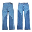 BAGARCH バガーチ SWITCHING DENIM PANTS BH-1552 デニム デニムパンツ ジーンズ ジーパン 切り替え 復刻アイテム ルーズシルエット