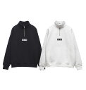 BAGARCH バガーチ HALF ZIP BOX LOGO SWEAT BH-1582 ハーフジップスウェット トレーナー プルオーバー ボックスロゴ 裏起毛