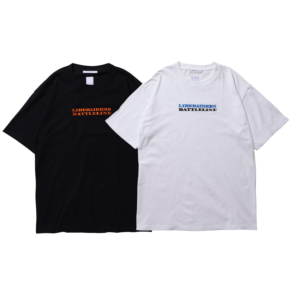 BATTLE LINE バトルライン × Liberaiders リベレイダース DOLLAR FONT EMBROIDERY TEE 716012611 21周年