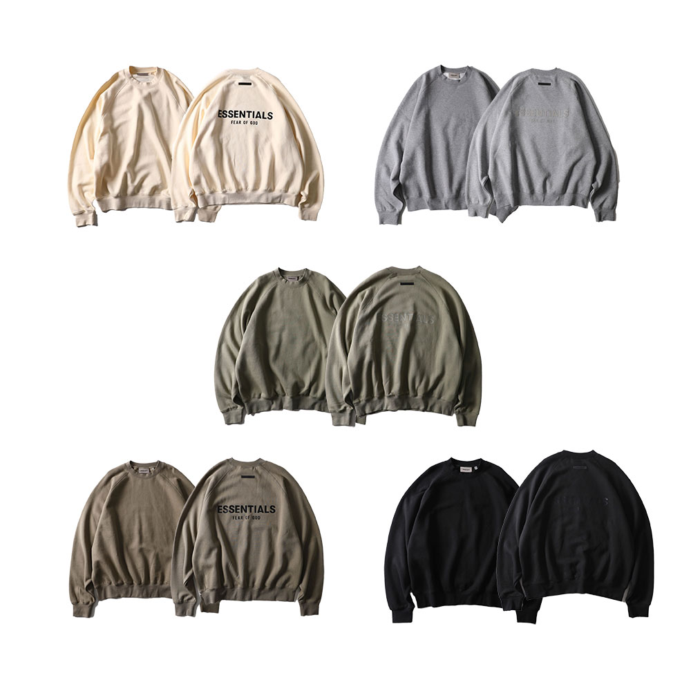 FOG ESSENTIALS エッセンシャルズ フィアオブゴッド BACK LOGO CREW SWEAT SHIRTS スウェット トレーナー 長袖 メンズ ブランド ストリ..