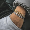 GoldenGilt ゴールデンギルト 8MM Studded Cuban Bracelet ネックレス チェーン ジュエリー アクセサリー メンズ ブランド ストリート ストリート系 人気