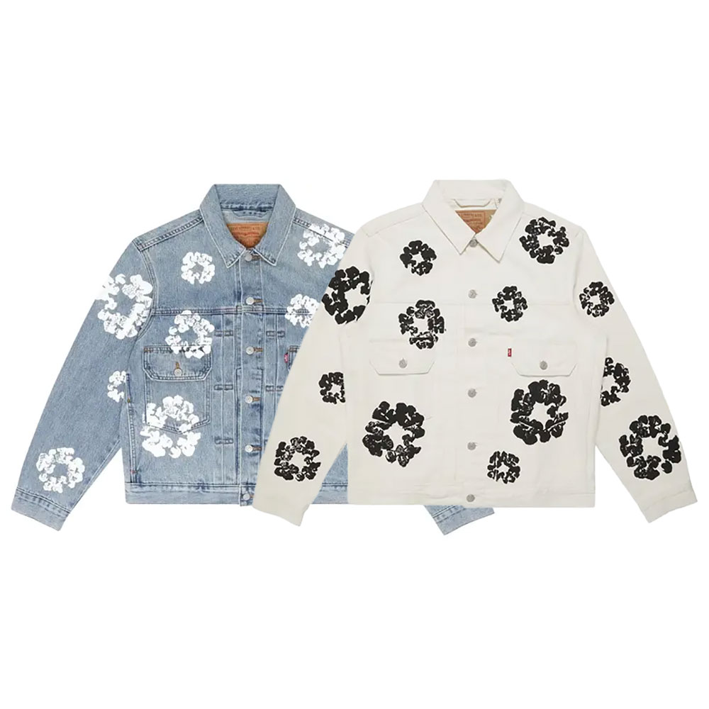 Denim Tears デニムティアーズ TYPE-2 ALL OVER WREATH 25DT-003G デニムジャケット コラボレーションアイテム ストリート 限定