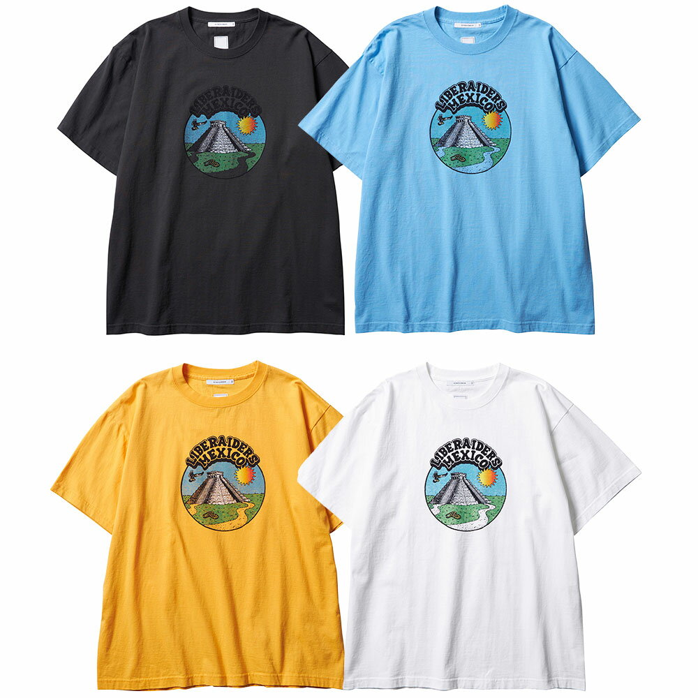 Liberaiders リベレイダース EMPIRE OF THE SUN TEE 756052303 Tシャツ 半袖 フロストウォッシュ加工 ヴィンテージライク レトロ