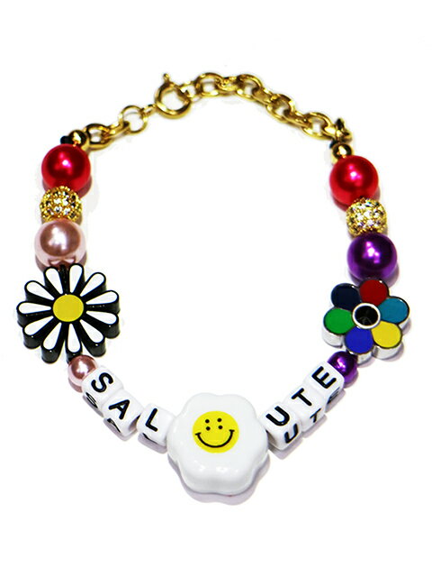 SALUTE HK サルーテ Accessory フラワー アナーキー ブレスレット アクセサリー FLOWER ANARCHY BRACELET EXCLUSIVE Ver 正規品 新品 STREET ストリート系 Evae mob エバーモブ ストリート系 オシャレ かっこいい モテる 【3,980円以上購入で送料無料】