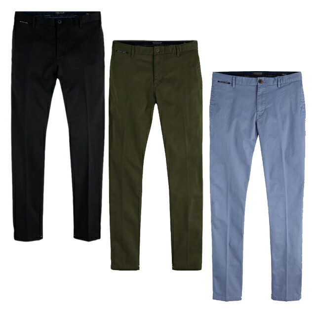 SCOTCH & SODA スコッチアンドソーダ PANTS ウォーレン ストレッチチノパンツ レギュラー Warren - Stretch Chinos Regular straight fit   アメカジ 正規通販 オシャレ かっこいい モテる