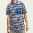 SCOTCH & SODA XRb`Ah\[_ Striped organic cotton T-shirt 166063 TVc  Y uh Xg[g Xg[gn lC fUC  R[fKʔ IV  e