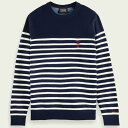 y20{|CgzSCOTCH & SODA XRb`Ah\[_ Breton striped crewneck sweater 168736 XEFbg g[i[ Y uh Xg[g