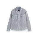 SCOTCH & SODA スコッチアンドソーダ Regular over-dyed waffle shirt 180118 ワッフルシャツ 長袖 シンプル