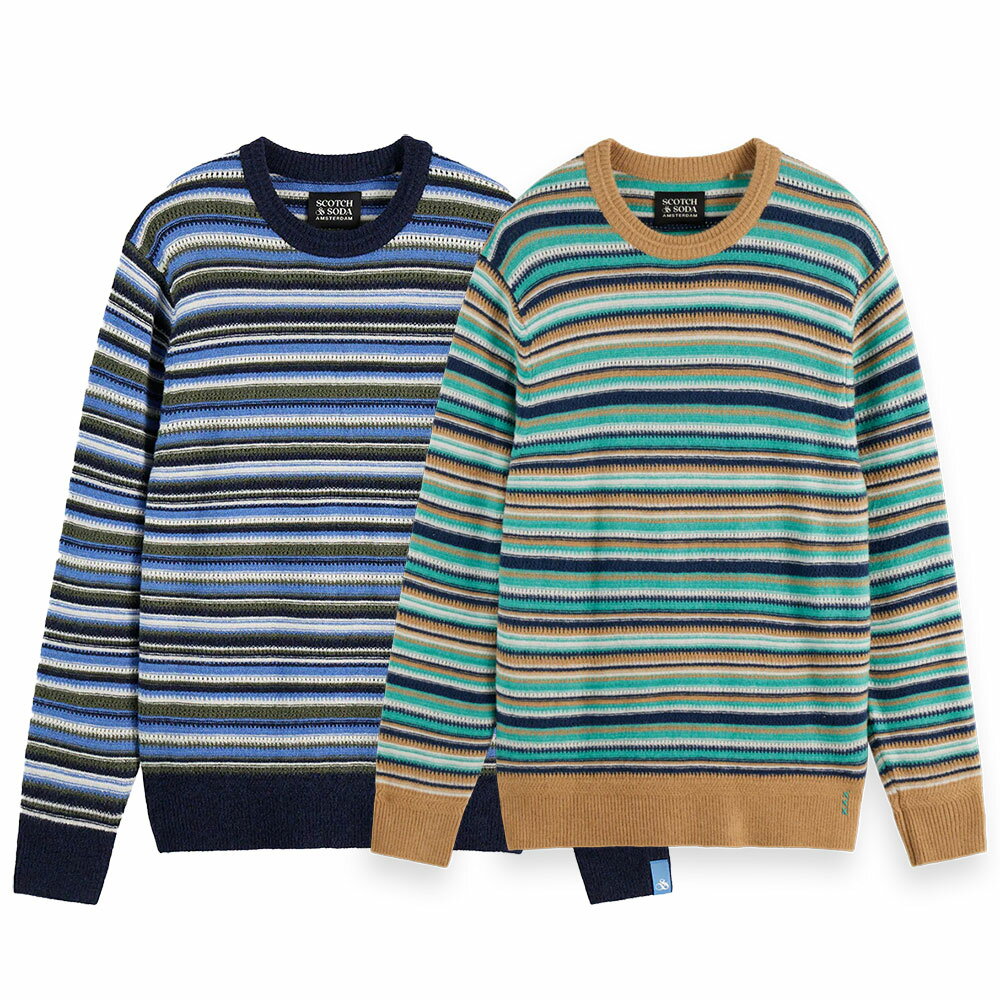 SCOTCH & SODA åɥ striped pullover knit 181633 ˥å  ܡ Ĺµ ʪ 奢