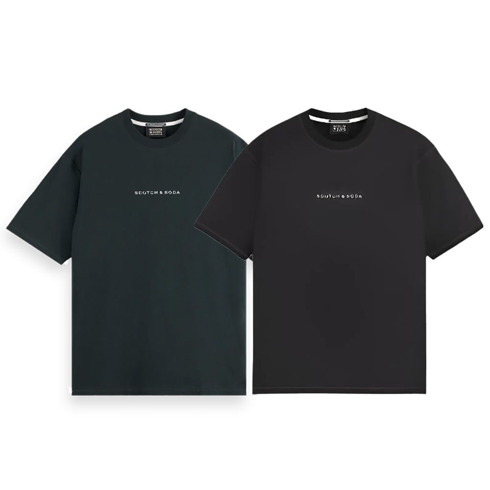 【2倍ポイント】SCOTCH & SODA スコッチアンドソーダ Essentials LOGO FRONT CHEST T-SHIRT 179192 Tシャツ 半袖 ワンポイント