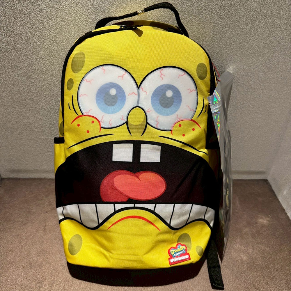 SPRAY GROUND スプレーグラウンド SPONGEBOB REMOVABLE EYES BACKPACK B7302 バッグパック スポンジボブ 付け替え